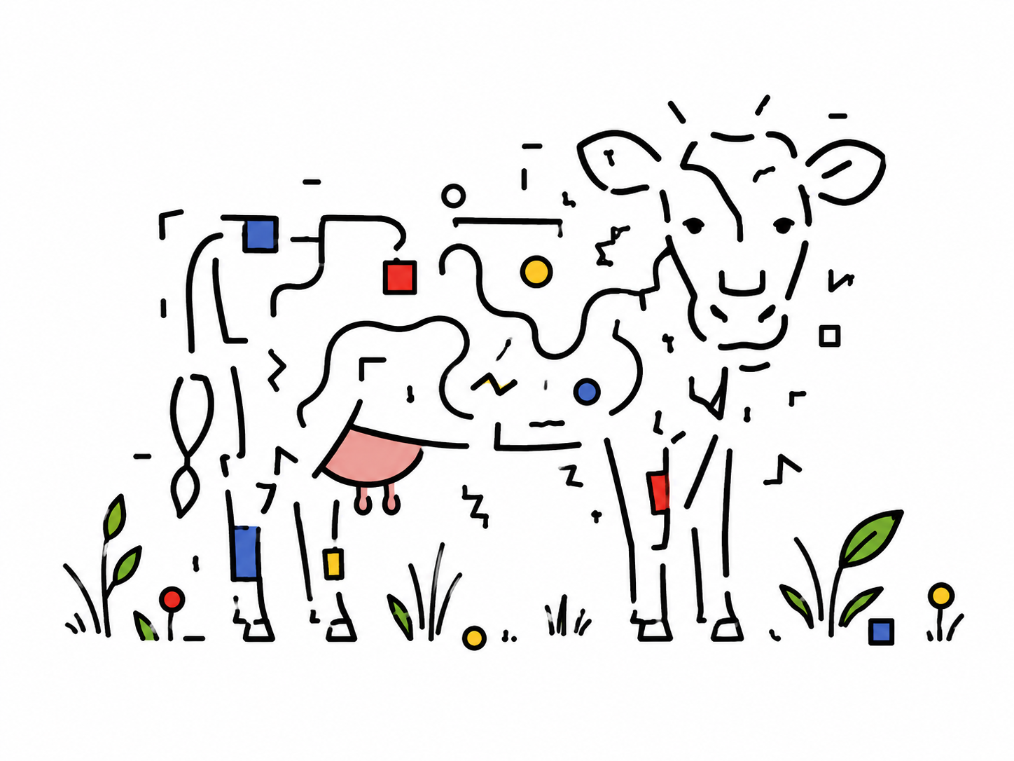 Cow artwork from The Explorers Series